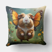 Flutter Paws: het cavia neemt de vlucht Kussen (Achterkant)