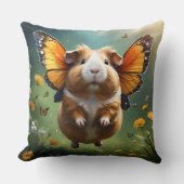 Flutter Paws: het cavia neemt de vlucht Kussen (Voorkant)