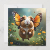 Flutter Paws: het cavia neemt de vlucht Save The Date (Achterkant)
