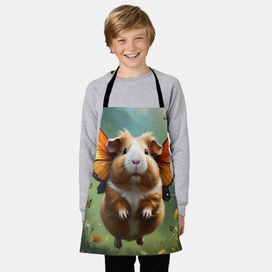 Flutter Paws: het cavia neemt de vlucht Schort (Gedragen)