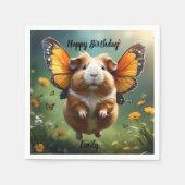 Flutter Paws: het cavia neemt de vlucht Servet (Voorkant)