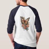  Flutter: Retrovlinder T-shirt (Achterkant)