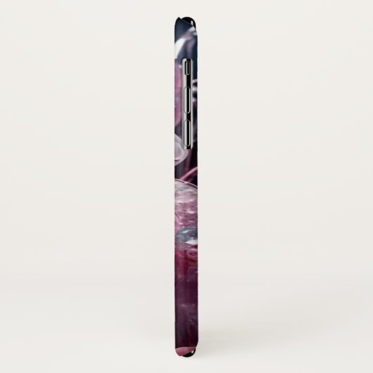 Flutter & Sparkle: Roze Vlinder iPhone Case (Achterkant/links)