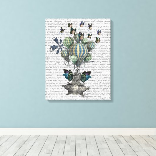 Flutter-tijd Canvas Afdruk (Insitu (Houten vloer))