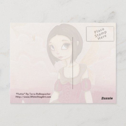 Flutter - Zuiver Briefkaart (Achterkant)