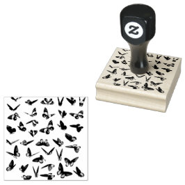 Flutter Zwerm van Butterfly Rubber Stamp Rubberstempel