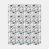 Flutterbies Fleece Deken (kies kleur) (Voorkant)