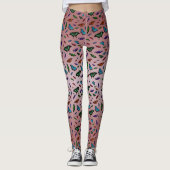 Flutterbies Leggings (Stamroze mix) (Voorkant)