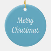 FLUTTERBUN WINTER WONDERLAND, FUNNY BUNNY RABBIT KERAMISCH ORNAMENT (Achterkant)