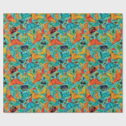 Flutterby-Butterflies Cadeaupapier (Vlak)