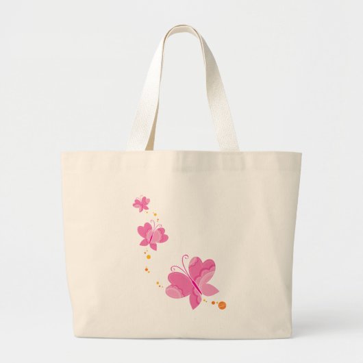 FLUTTERBY BUTTERFLIES : reeks drie 1 Grote Tote Bag (Voorkant)