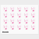 FLUTTERBY BUTTERFLIES : reeks drie 1 Ronde Sticker (Vel)