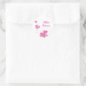 FLUTTERBY BUTTERFLIES : reeks drie 1 Ronde Sticker (Tas)