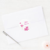 FLUTTERBY BUTTERFLIES : reeks drie 1 Ronde Sticker (Envelop)