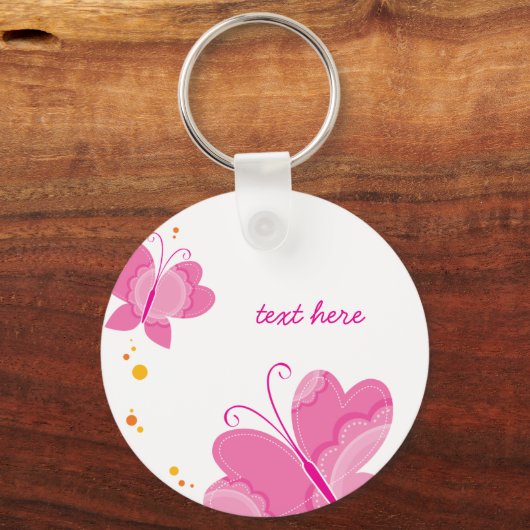 FLUTTERBY BUTTERFLIES : reeks drie 1 Sleutelhanger (Voorkant)