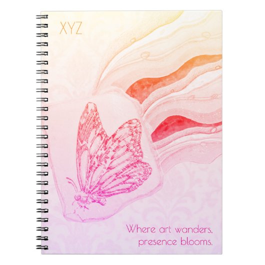 Flutterby Butterfly Spiral Notitieboek (Voorkant)