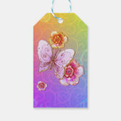 Flutterby Graffiti Jeweled ITS A GIRL VERJAARDAG Cadeaulabel (Achterkant)