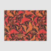 Flutterby Herfst Butterflies op Black Tissuepapier (Voorkant)