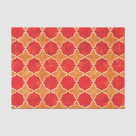 Flutterby Herfst Geometric Red Tissuepapier
