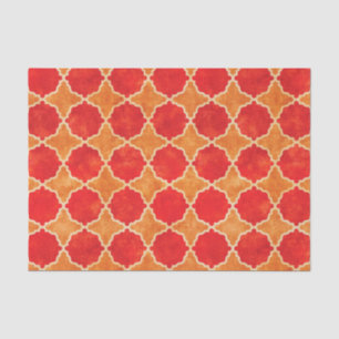 Flutterby Herfst Geometric Red Tissuepapier