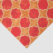 Flutterby Herfst Geometric Red Tissuepapier (Detail)