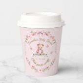 Flutterby Liefde: Blooms en Vlinders Douche slabbe Papieren Bekers (Voorkant)