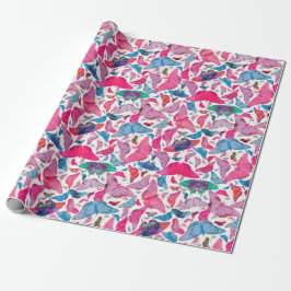 Flutterby Spring Butterflies Cadeaupapier