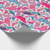 Flutterby Spring Butterflies Cadeaupapier (Hoek)