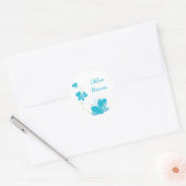 FLUTTERBY VLINDERS :: serie van drie 2 Ronde Sticker (Envelop)