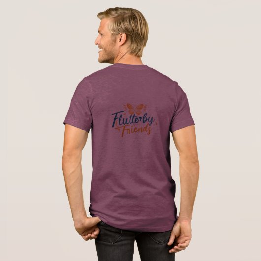 Flutterby Vrienden Tri-Blend Shirt (Voorkant)