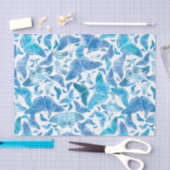 Flutterby Winter Blue Butterflies Tissuepapier (Craft)