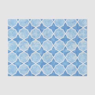 Flutterby Winter Geometric Blue Tissuepapier
