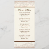 Flutterbyes "n Rozen Elegant Menu Card (Achterkant)