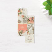 Flutterbyes 'n Rozen Elegante bruiloft Mini Visitekaartjes (Bureau)