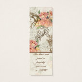 Flutterbyes 'n Rozen Elegante bruiloft Mini Visitekaartjes (Achterkant)