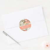 Flutterbyes 'n Rozen Elegante bruiloft Stickers (Envelop)