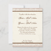 Flutterbyes 'n Rozen Elegante bruiloft uitnodiging (Achterkant)