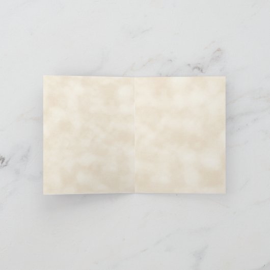 Flutterbyes 'n Tulips Elegante Trouw Bruids Dankje Bedankkaart (Binnen)