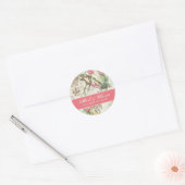 Flutterbyes 'n Tulpen Elegante bruiloft Stickers (Envelop)