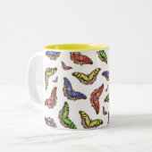 Flutterbys Tweekleurige Koffiemok (Voorkant links)