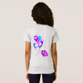 Flutterbys Valentijnse Folk Art KINDER ONLY Design T-shirt (Achterkant volledig)