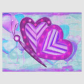 Flutterbys Valentijnse volkskunst in alle maten Tissuepapier (Voorkant)