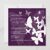 FLUTTEREN DOOR.. BUTTERFLIES+SWIRLS/DIY PLUM KAART (Achterkant)