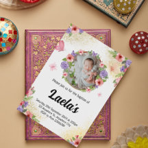 Flutterend geloof: moderne vlinder doop foto