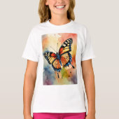 "Flutterende elegantie: Natuur-geïnspireerde vlind T-shirt (Voorkant)