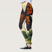 Flutterende Elegantie: Vlinder Bliss Leggings (Links)