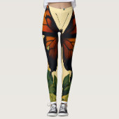 Flutterende Elegantie: Vlinder Bliss Leggings (Voorkant)