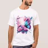 Flutterende schoonheid T-shirt ontwerp (Voorkant)