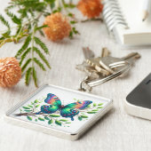 "Flutterende sereniteit: vlinder Sleutelhanger" Sleutelhanger (Zijkant)