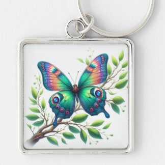 "Flutterende sereniteit: vlinder Sleutelhanger" Sleutelhanger